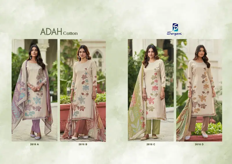 Adah Cotton by Sargam Jam Printed Designer Salwar Suit Orders In India